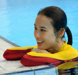 lycra clothes in pool