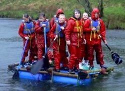 rafting in wet clothes